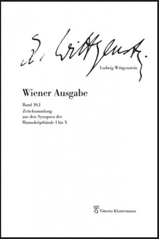 Wittgenstein, Ludwig; Winer Ausgabe Band 10.1